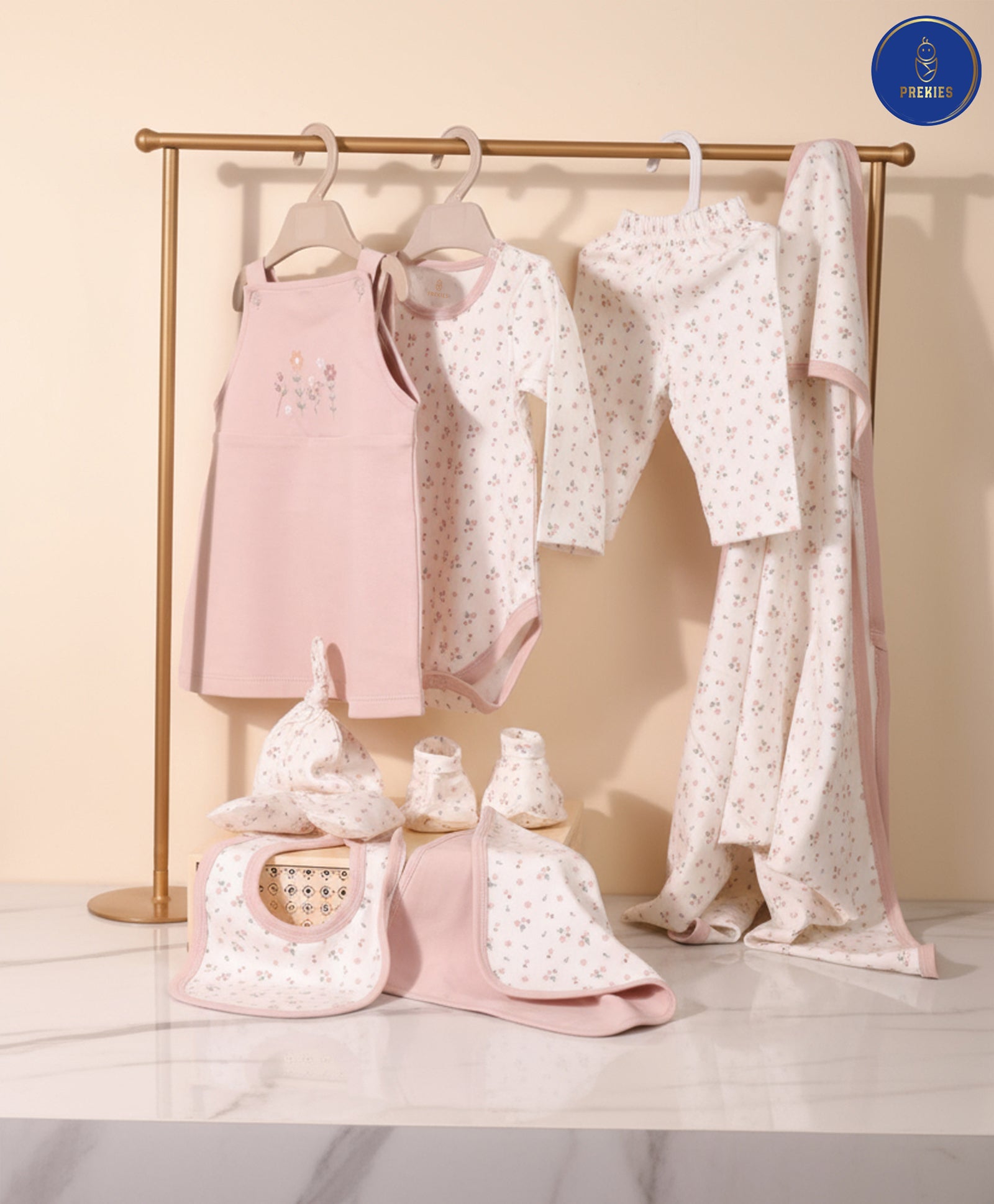 Newborn Gift Set - Flower Print