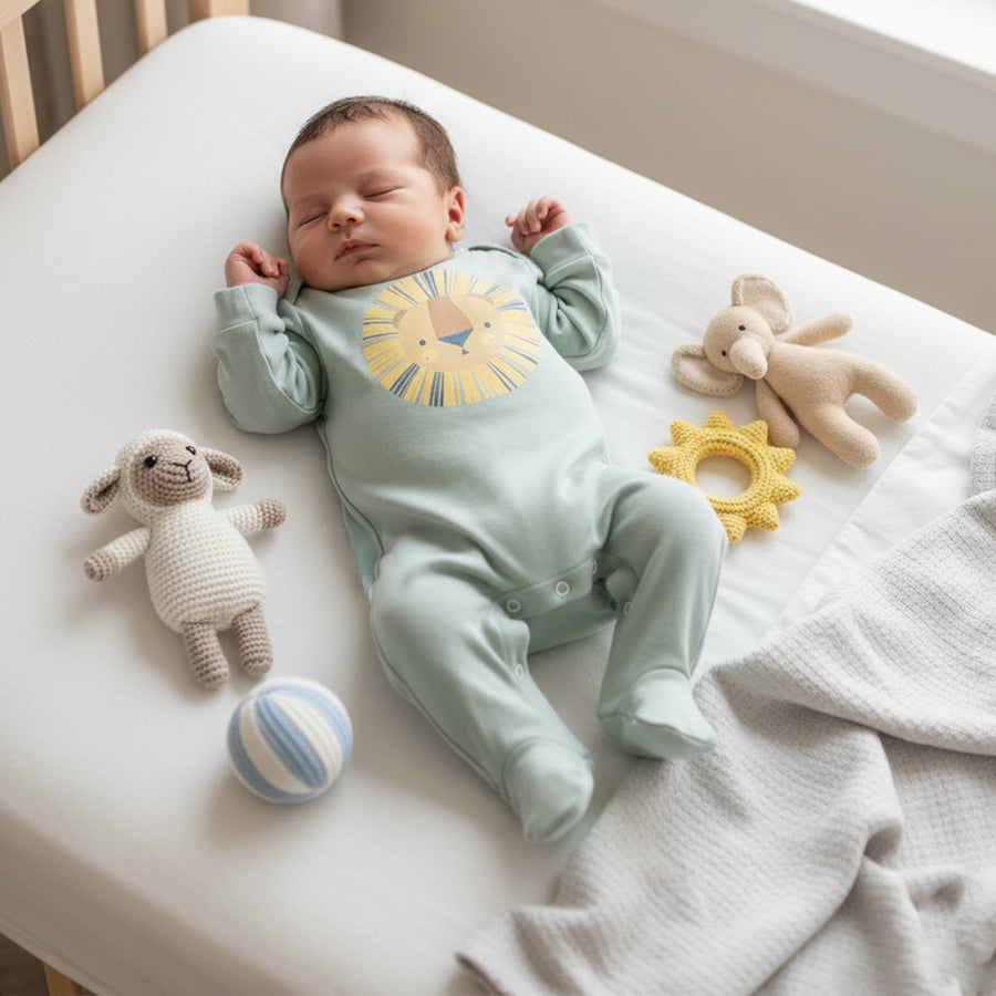 Romper Set - Lion Print Pack of 3