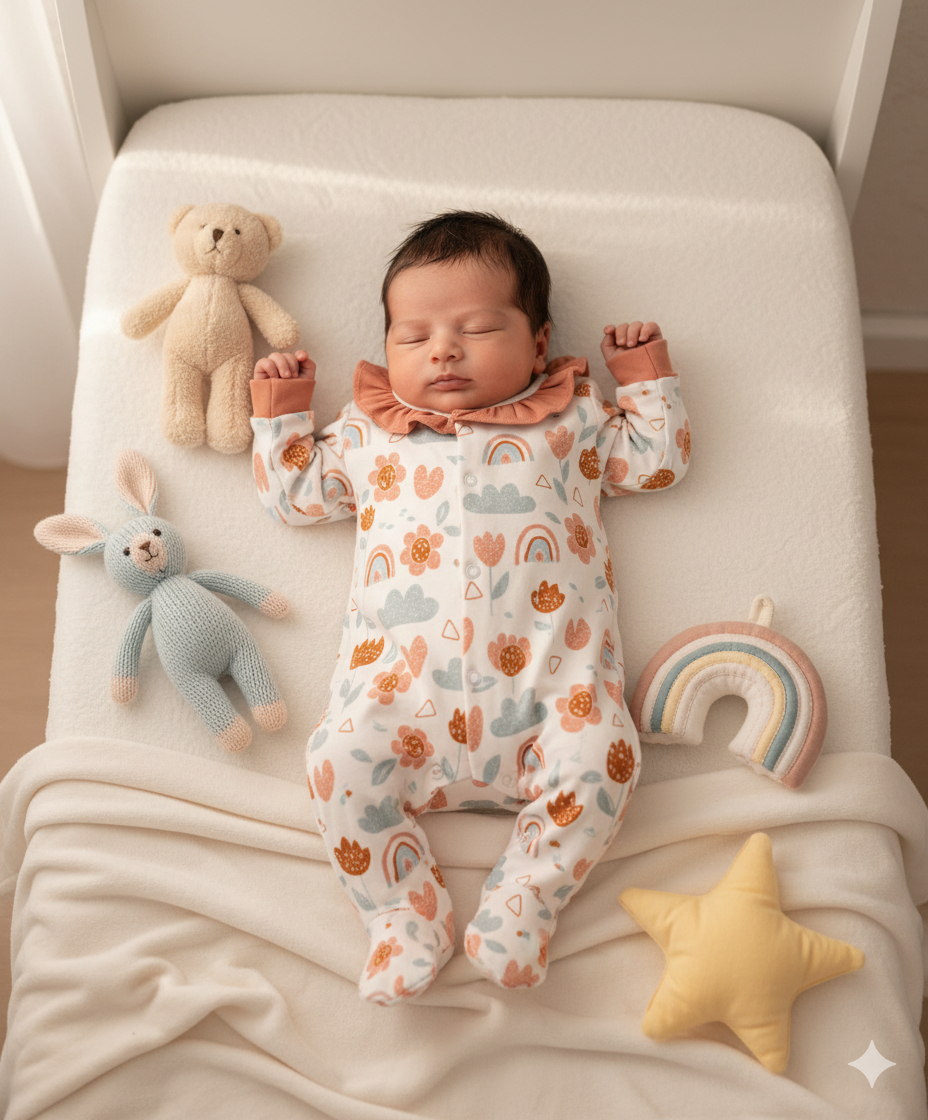 Romper Set - Flower Print