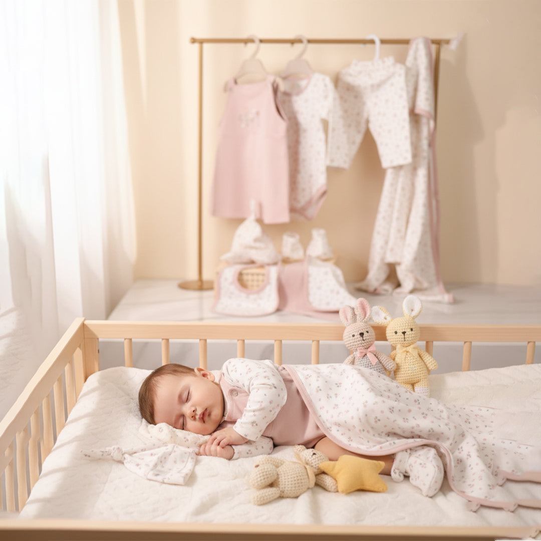 Newborn Gift Set - Flower Print