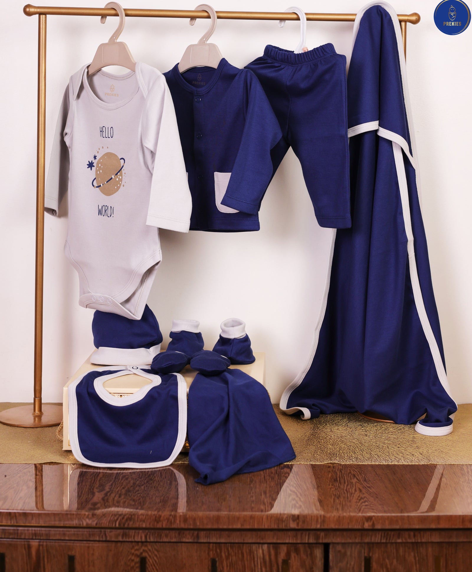 Newborn Gift Set - Hello World Print