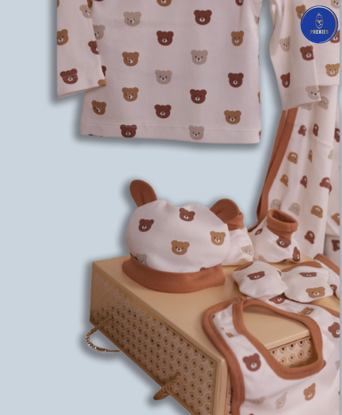 Newborn Gift Set - Bear Print