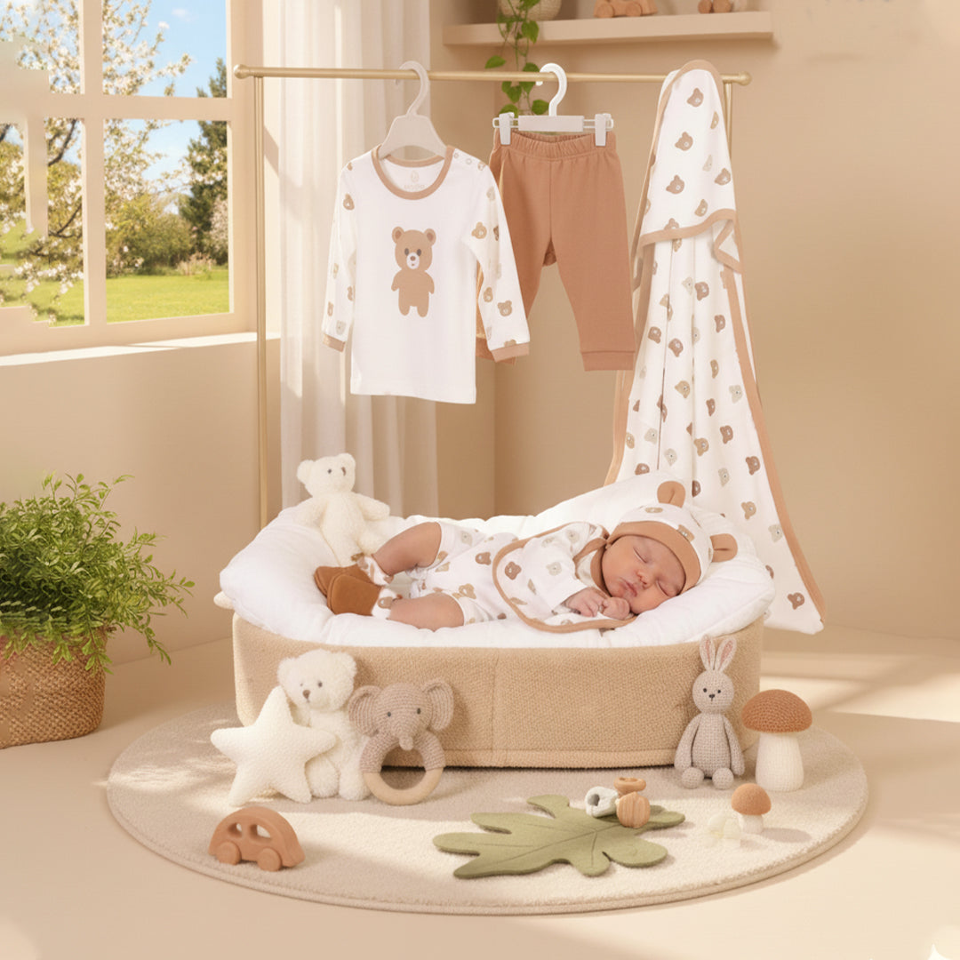 Newborn Gift Set - Bear Print