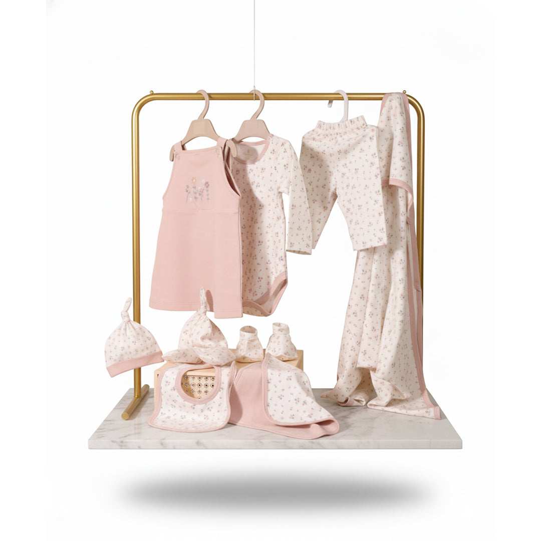 Newborn Gift Set - Flower Print