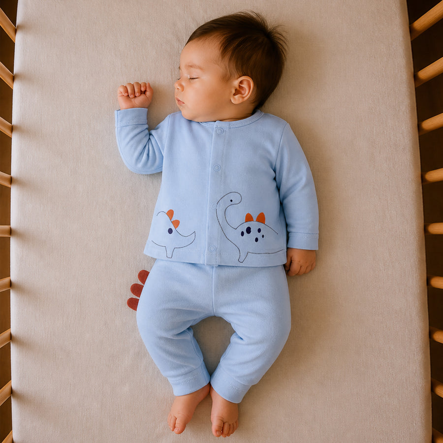 Set & Suit - Dino Print (Blue)