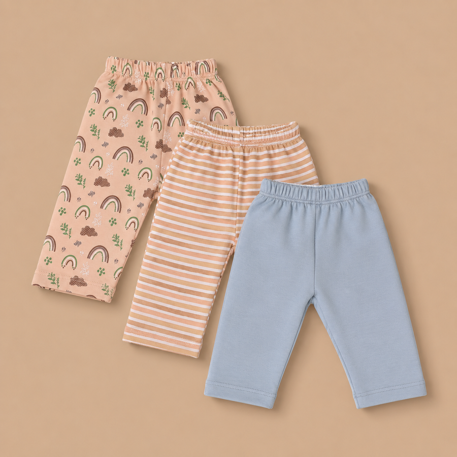 Set of 3 Pyjamas - Rainbow Print