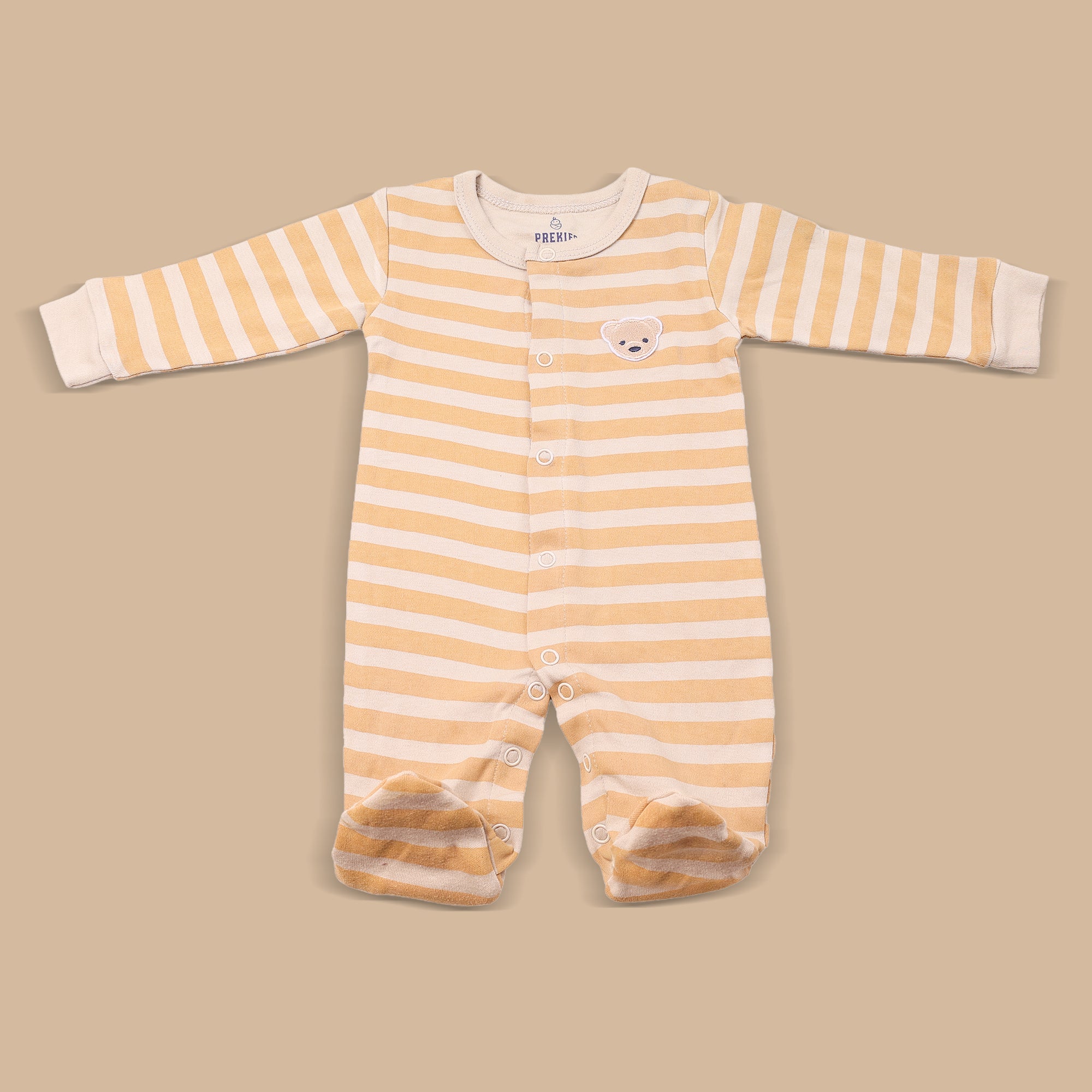Single Romper - Bear Face Print