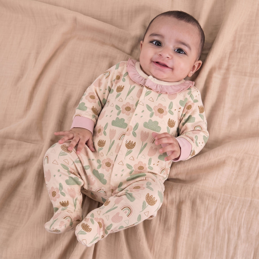 Romper Set - Flower Print Pack of 3
