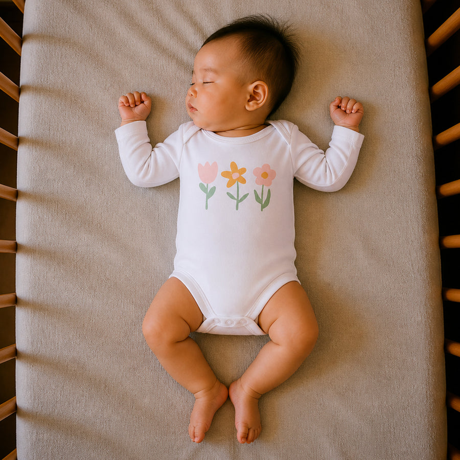Onesie Set of 3 - Flower Print