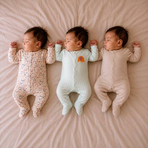 Romper Set - Elephant Print Pack of 3