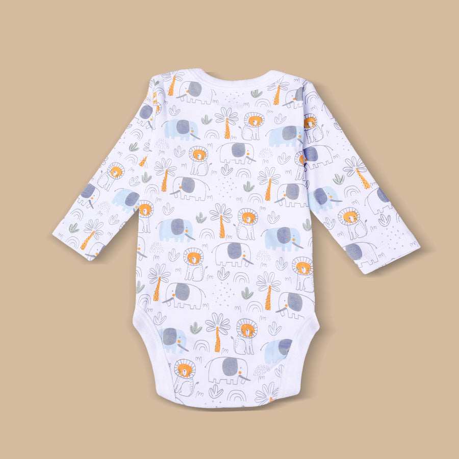 Dungaree Set - Elephant Print & Lion Print
