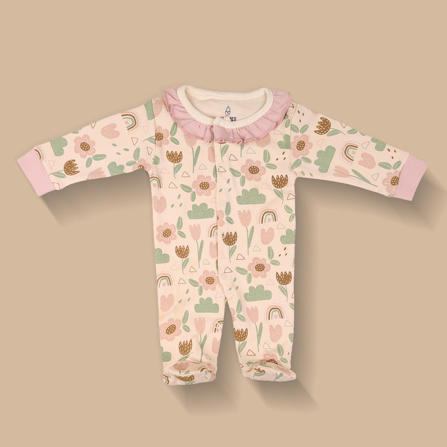 Romper Set - Flower Print Pack of 3