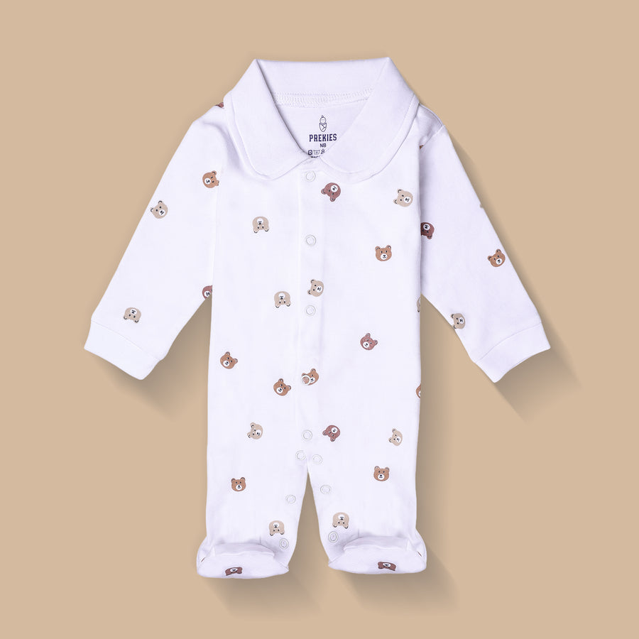 Romper Set - Teddy Print Pack of 3