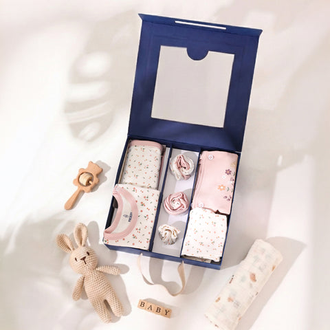Newborn Gift Set - Flower Print