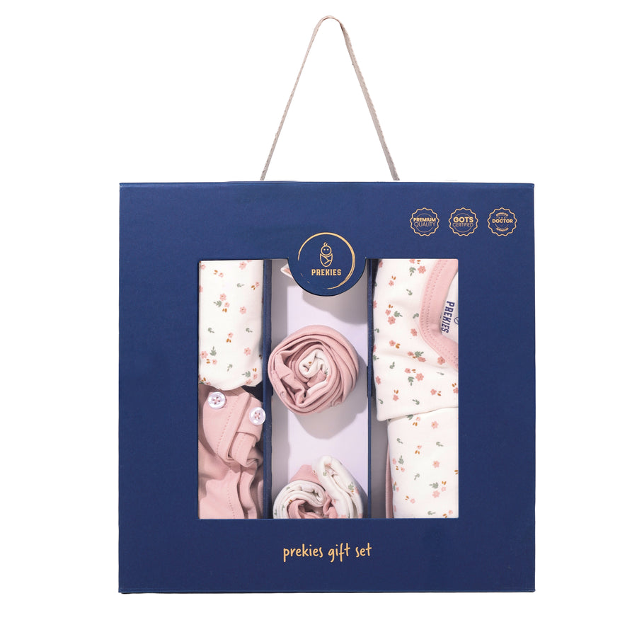 Newborn Gift Set - Flower Print