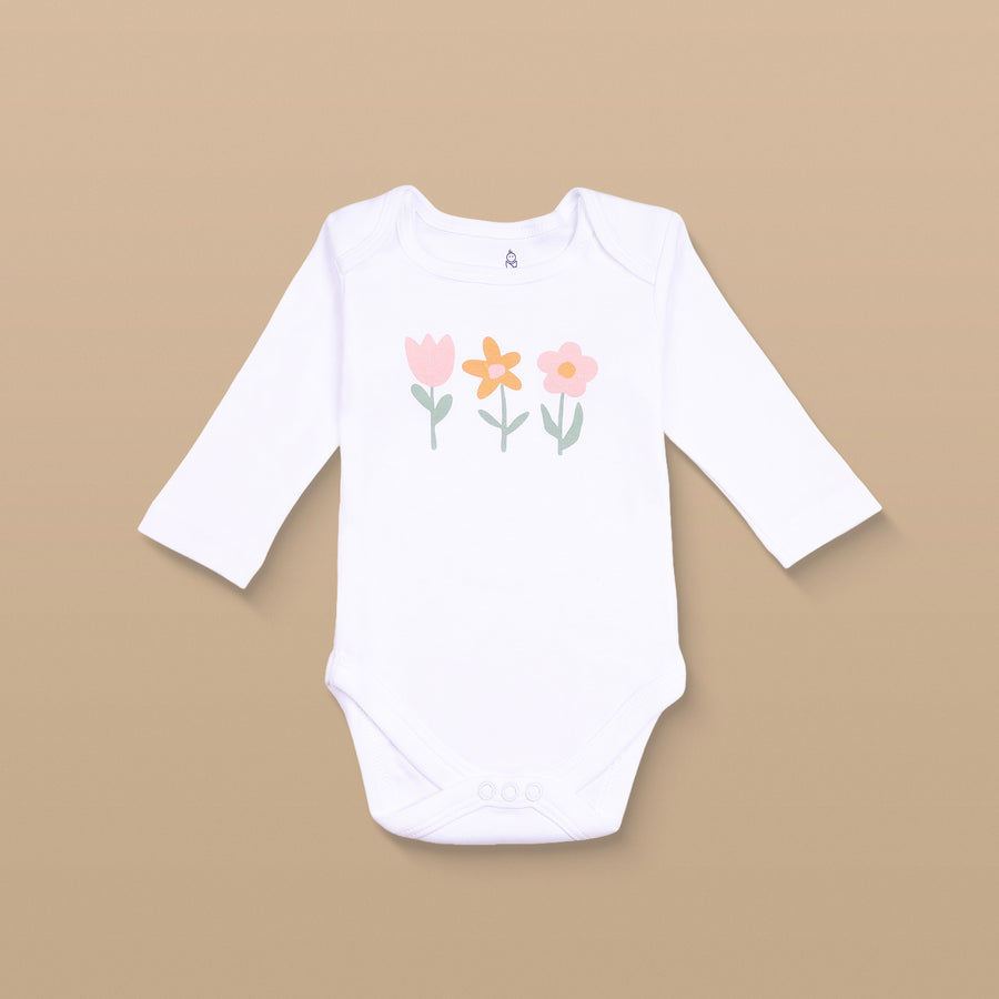 Onesie Set of 3 - Flower Print