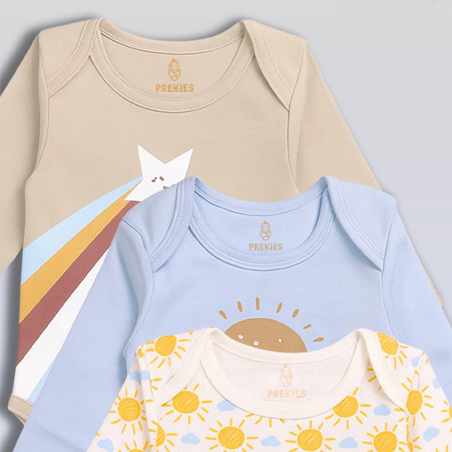 Onesie Set of 3 - Rainbow Print