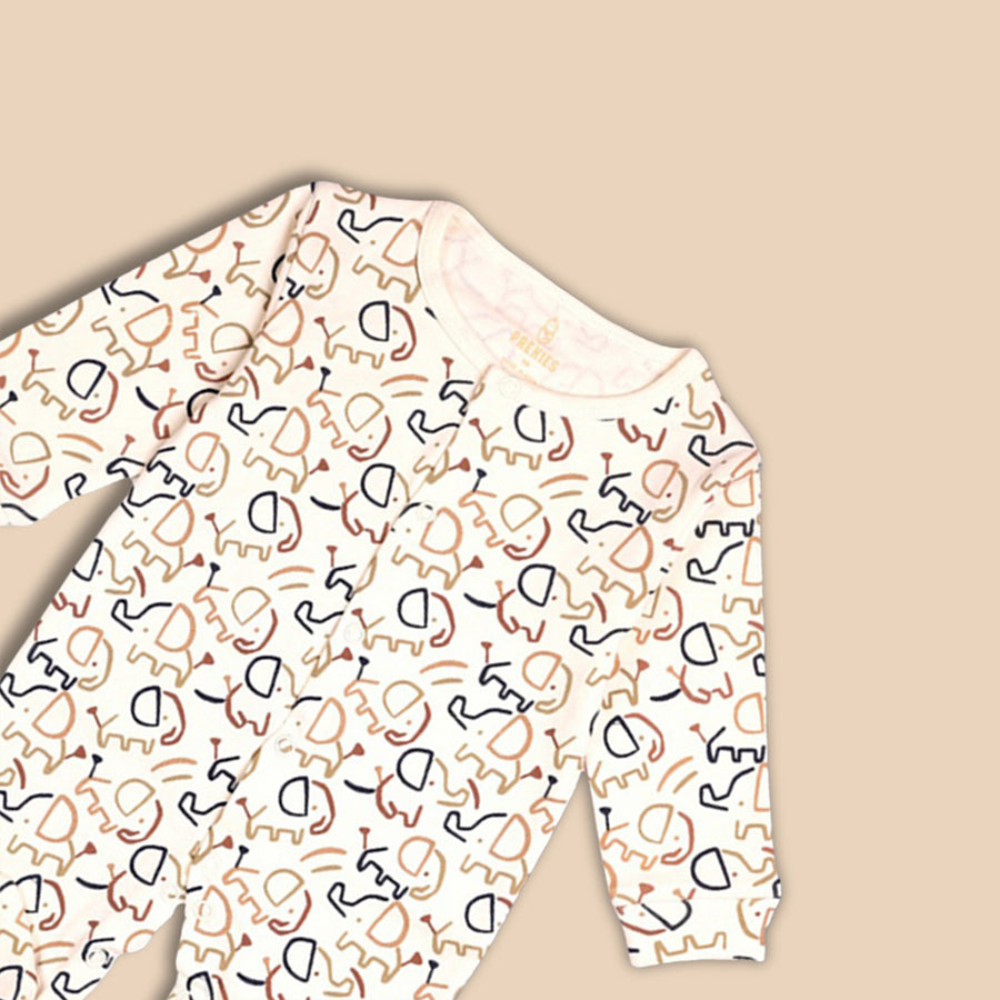 Romper Set - Elephant Print Pack of 3