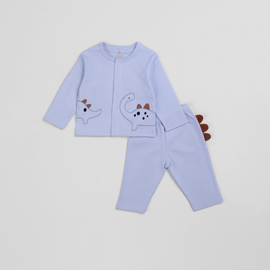 Set & Suit - Dino Print (Blue)