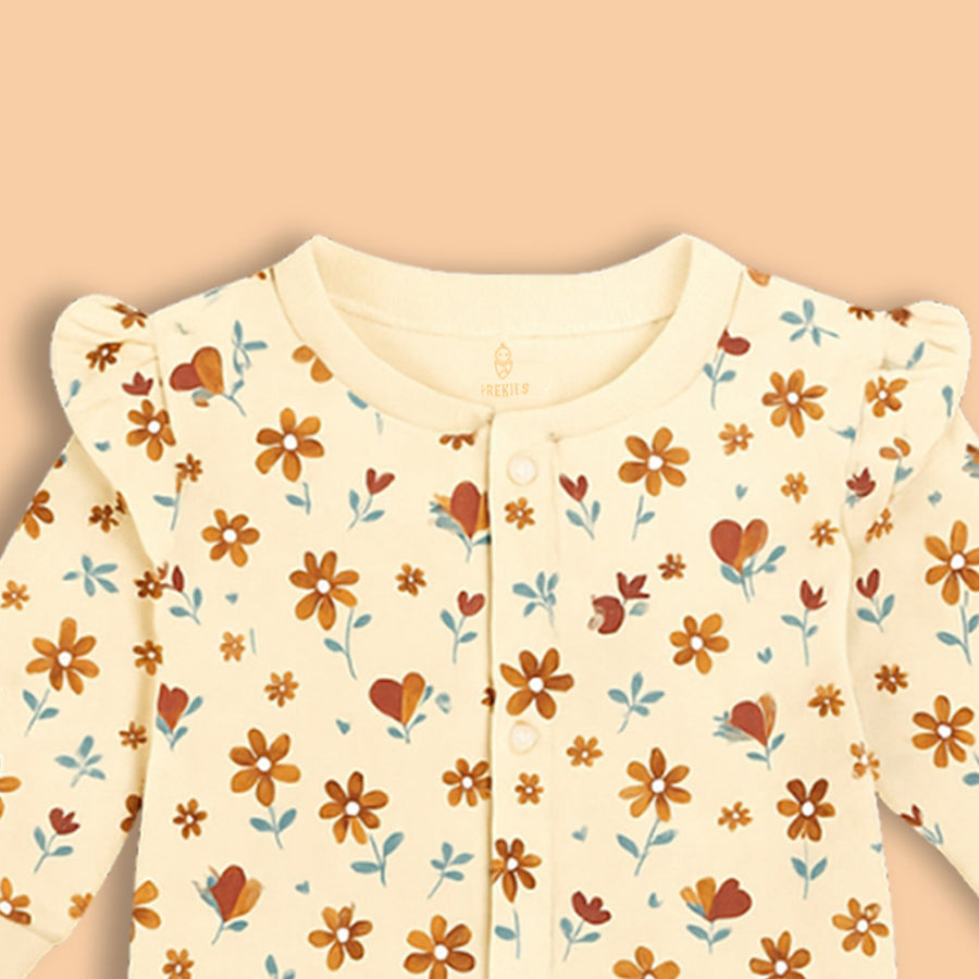 Romper Set - Flower Print Pack of 3