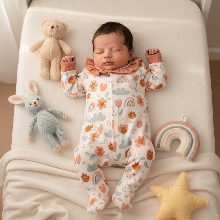 Romper Set - Flower Print Pack of 3