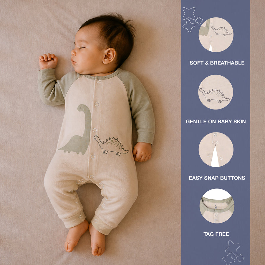 Single Romper - Dino Print