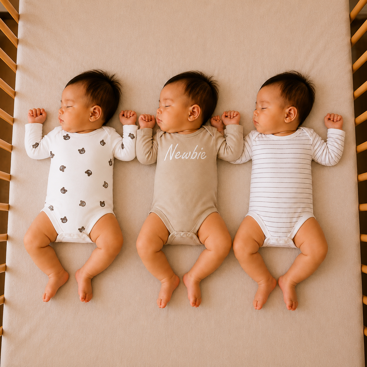 Onesie Set of 3 - Newbie Print
