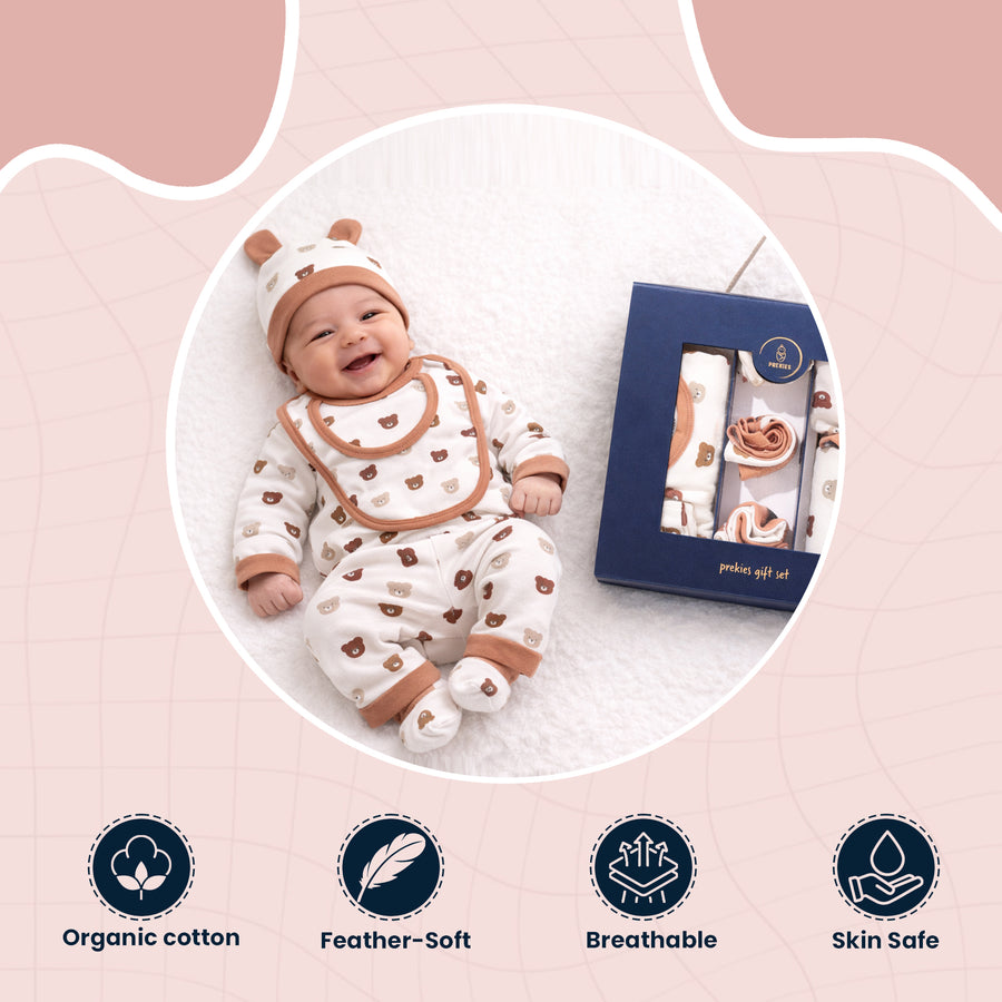 Newborn Gift Set - Bear Print