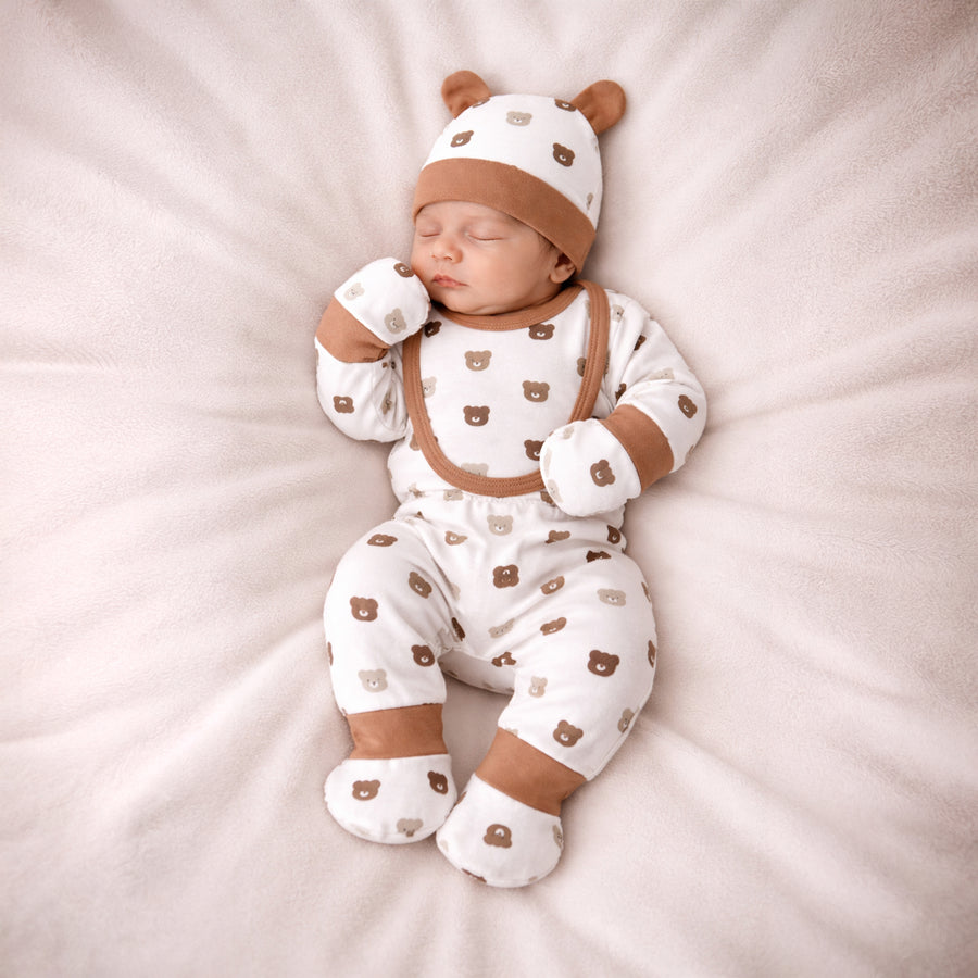 Newborn Gift Set - Bear Print