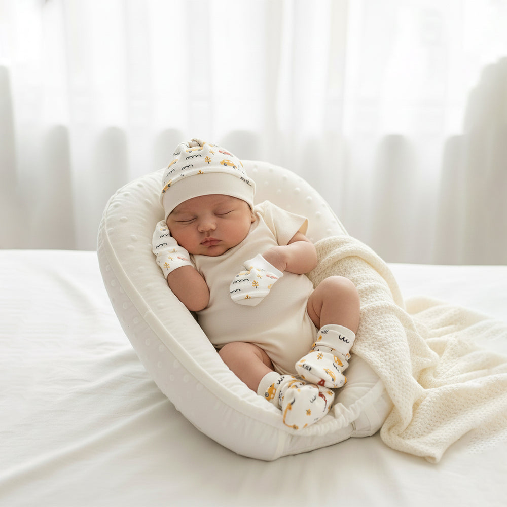 Cap, Mittens & Booties Set