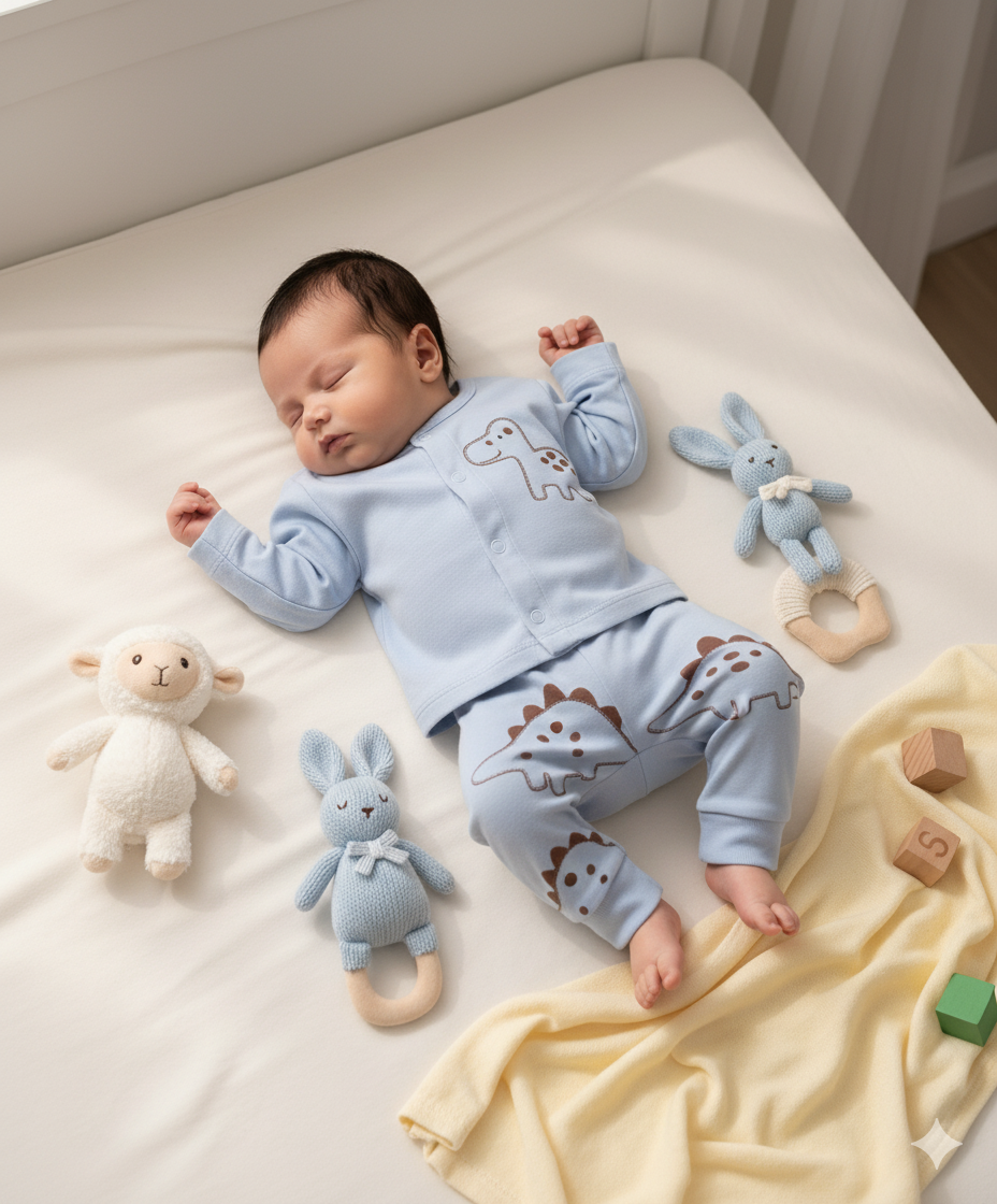 Set & Suit - Dino Print Blue