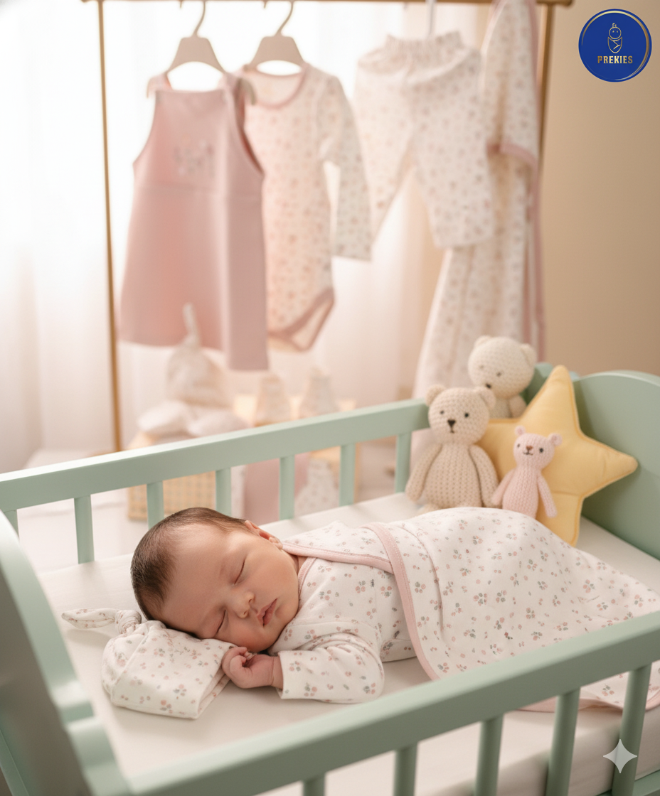 Newborn Gift Set - Flower Print