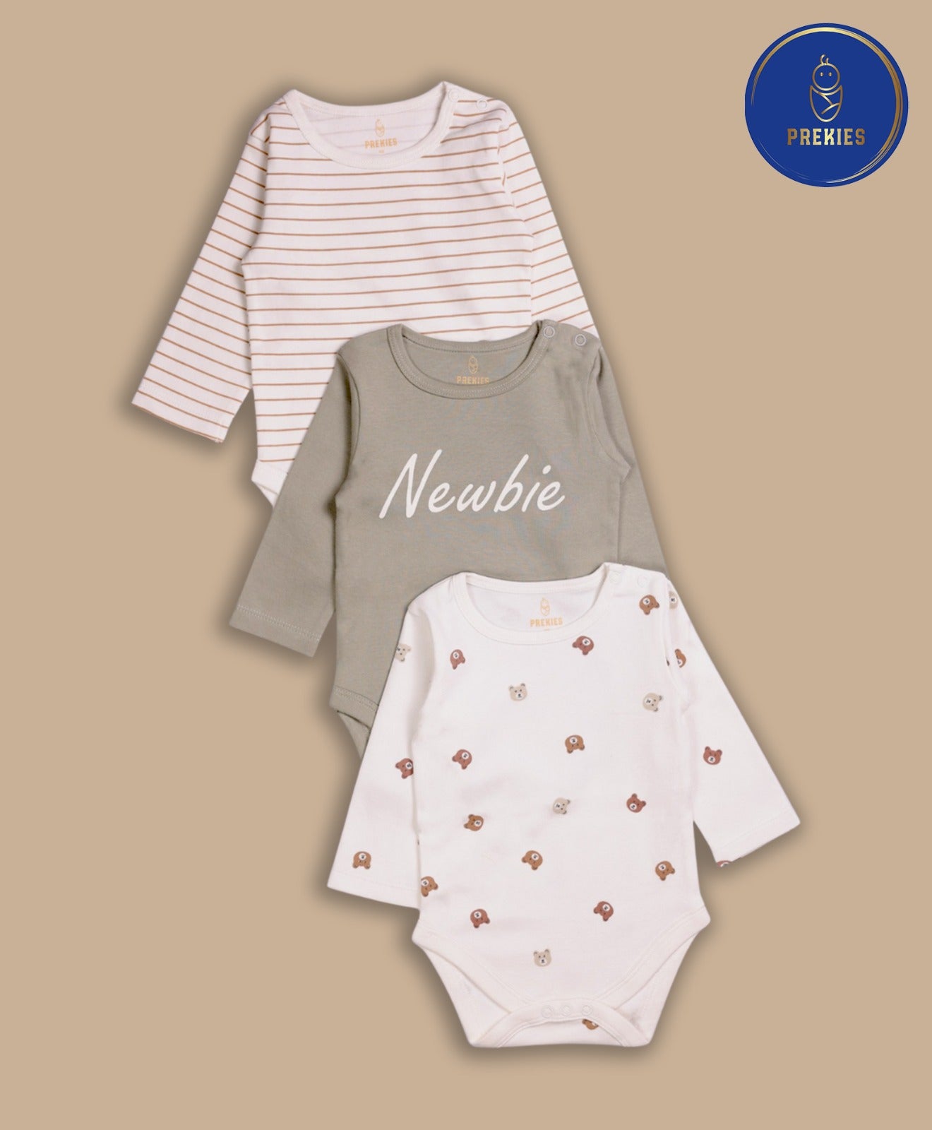 Onesie- Set of 3 - Rainbow Print