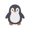 Winter Cap, Mittens & Booties - Penguin Print