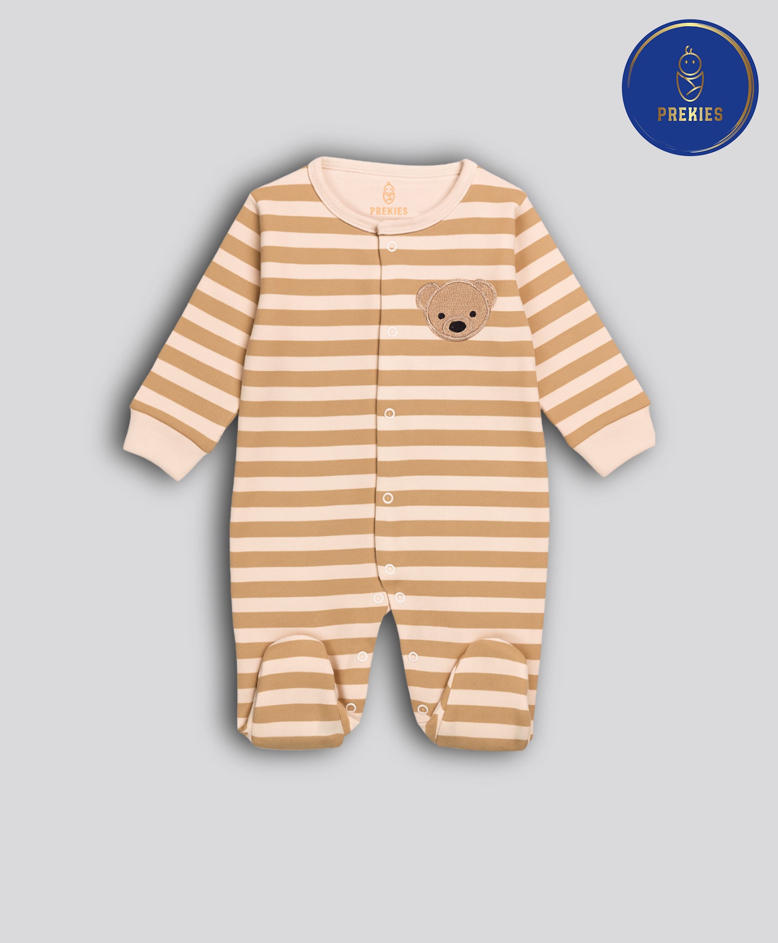 Single Romper - Bear Face Print