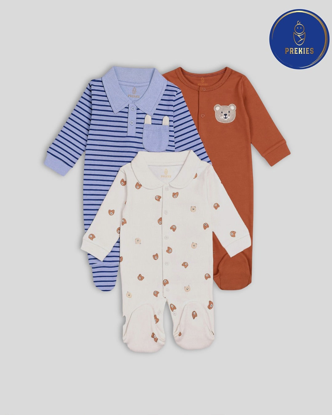 Romper Set - Teddy Print