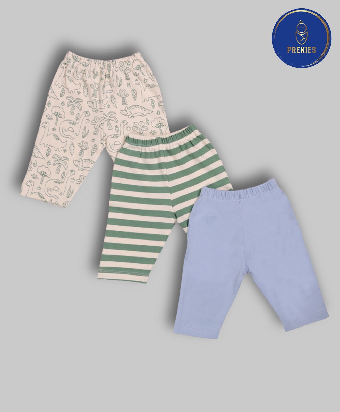 Set of 3 pyjamas - Bear Print (Green & Blue)