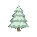 Winter Cap, Mittens & Booties - Tree Print