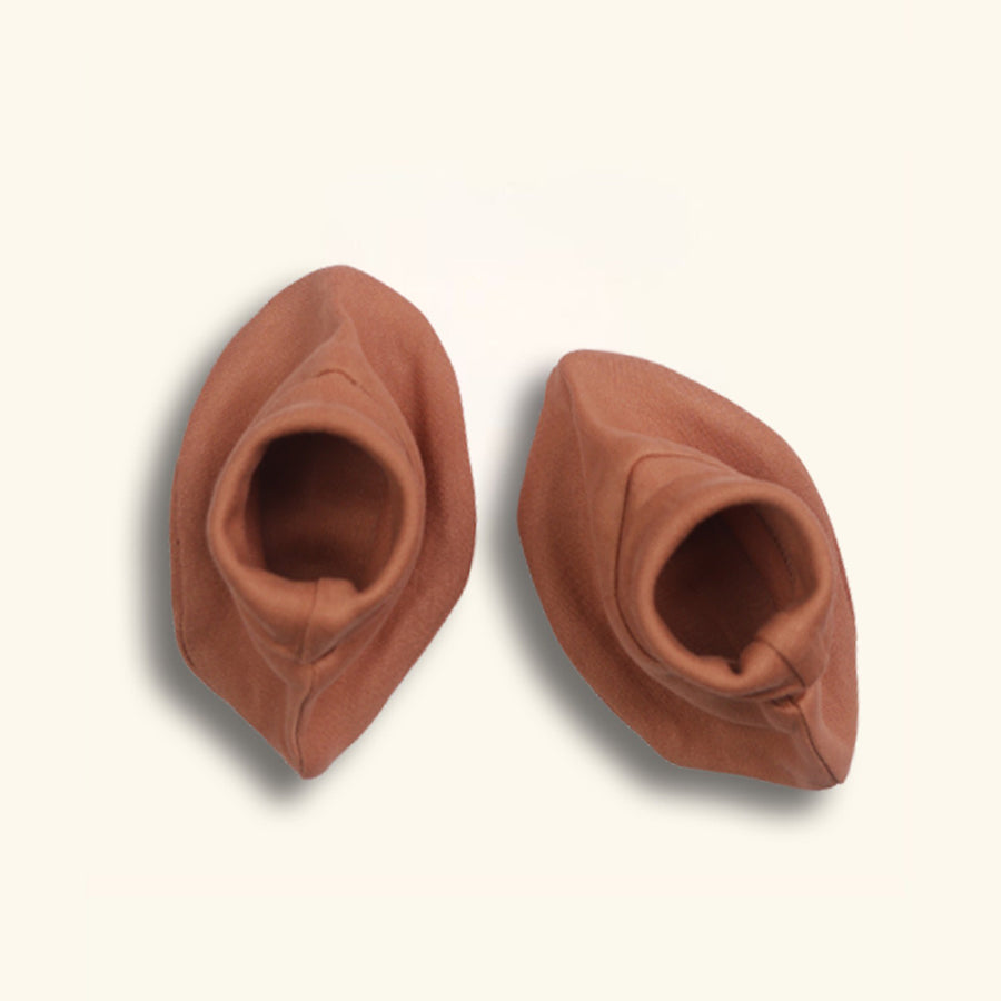 Cap, Mitten & Booties - Beige Color