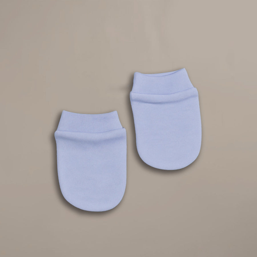 Cap, Mitten & Booties - Blue Color