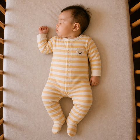 Single Romper - Bear Face Print