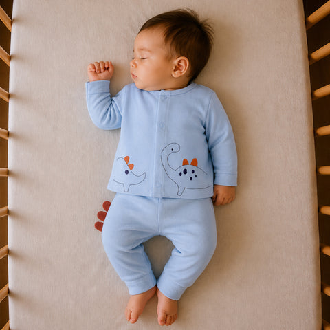 Set & Suit - Dino Print (Blue)