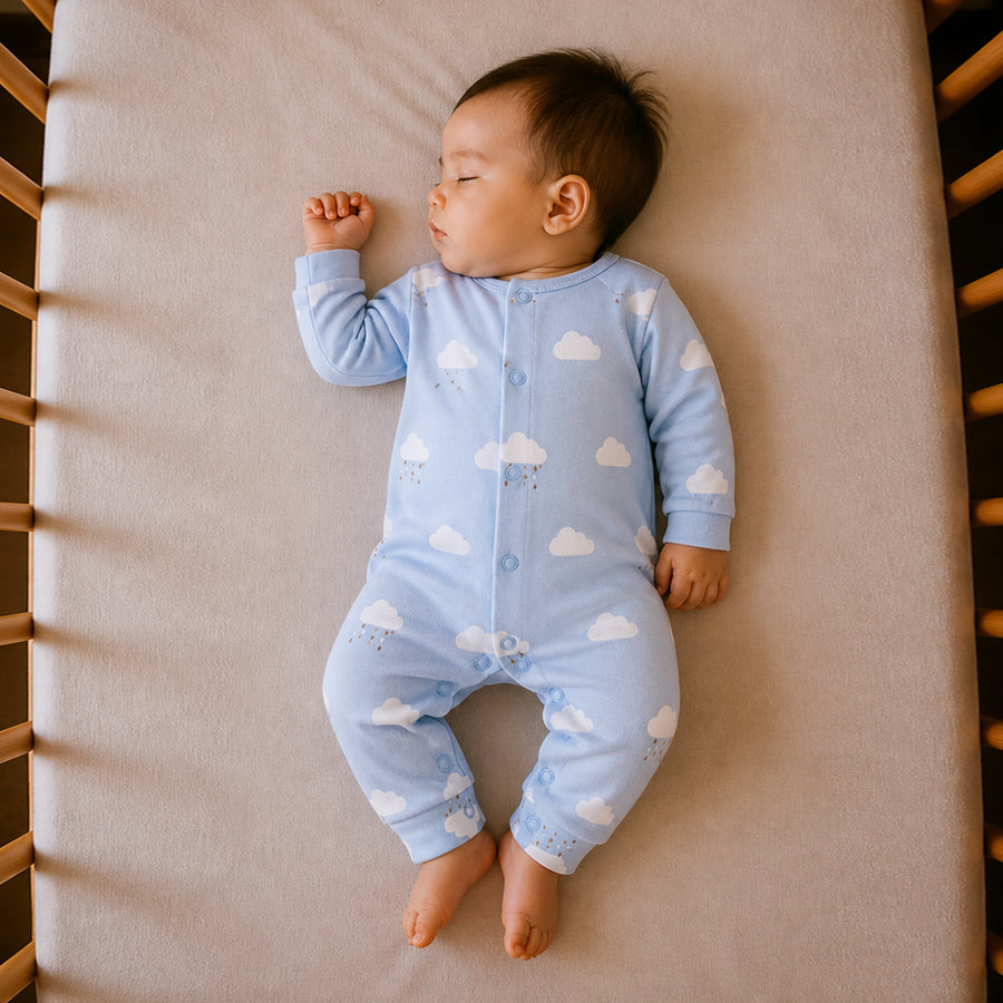 Single Romper - Cloud Print