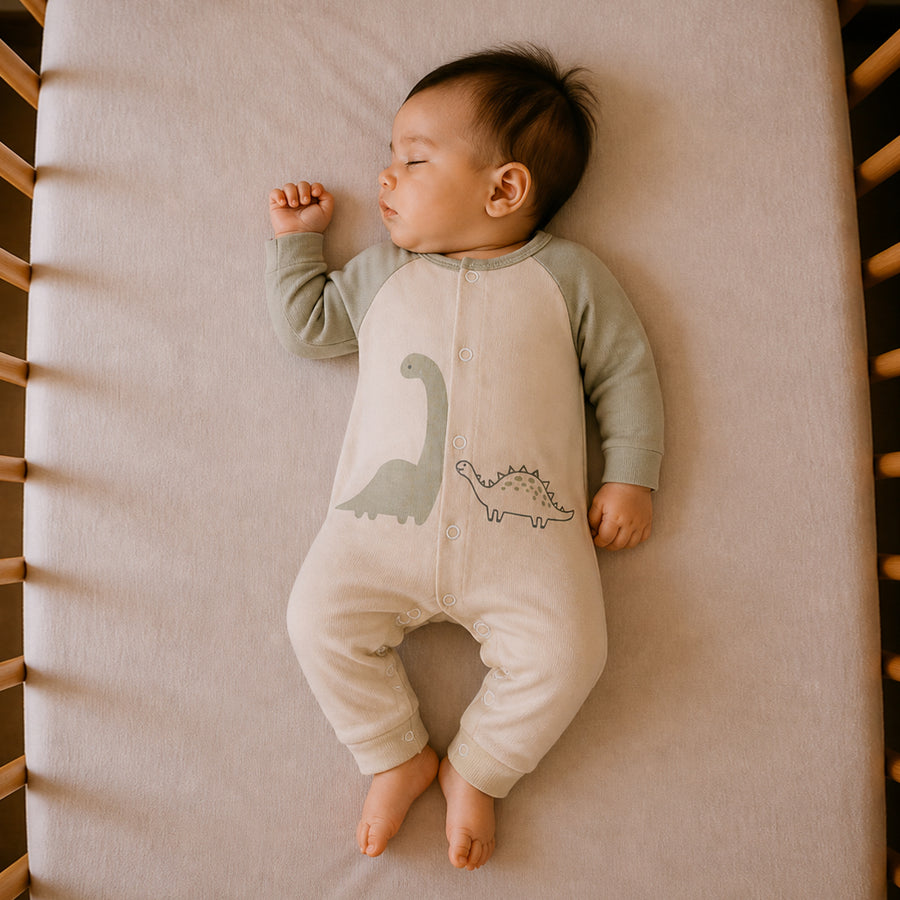 Single Romper - Dino Print