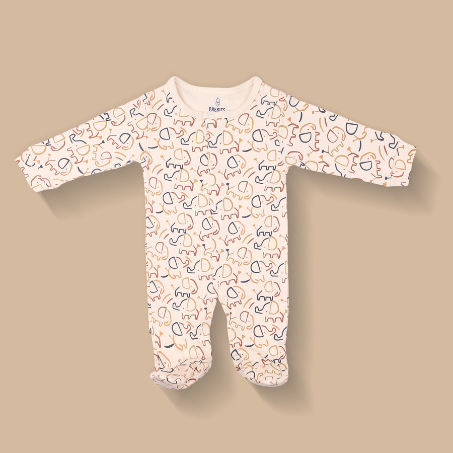 Romper Set - Elephant Print Pack of 3