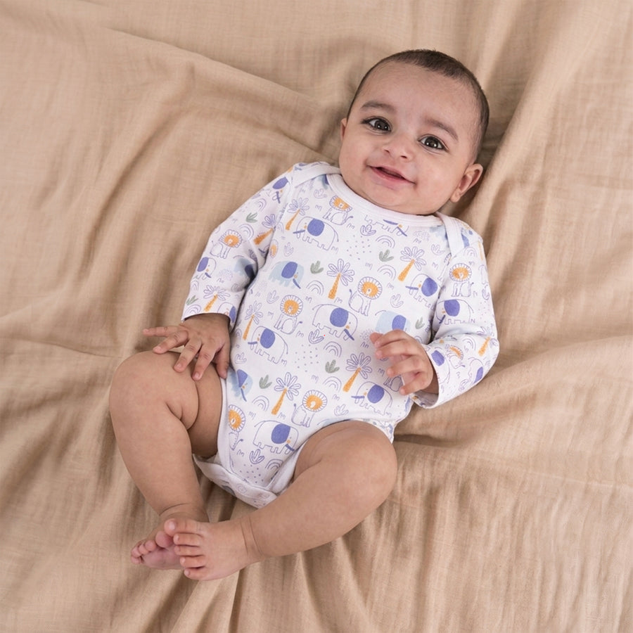 Dungaree Set - Elephant Print & Lion Print