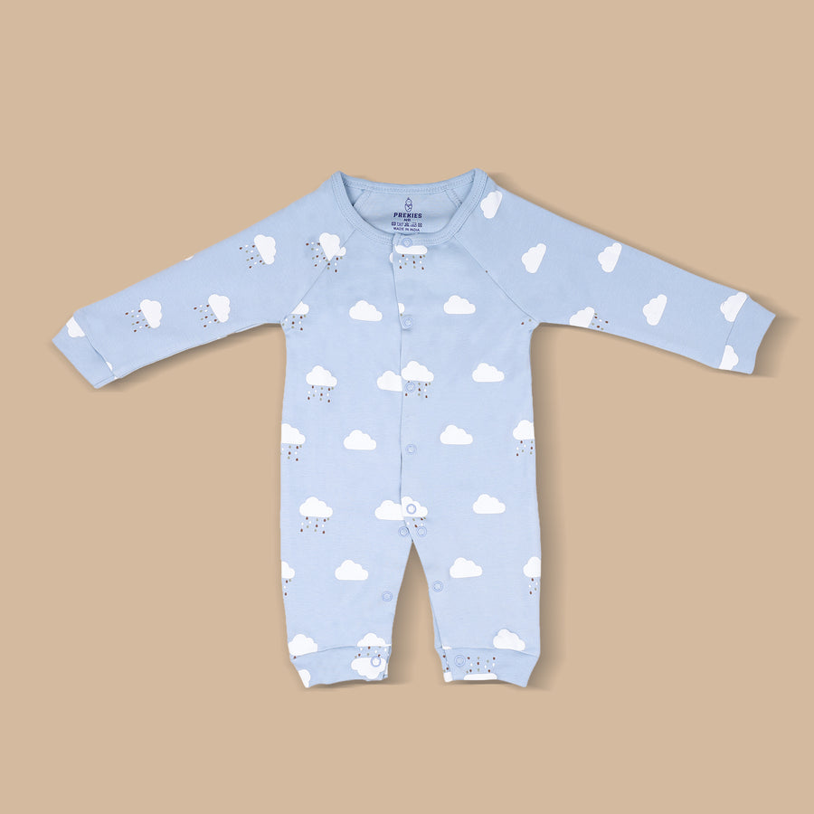 Single Romper - Cloud Print