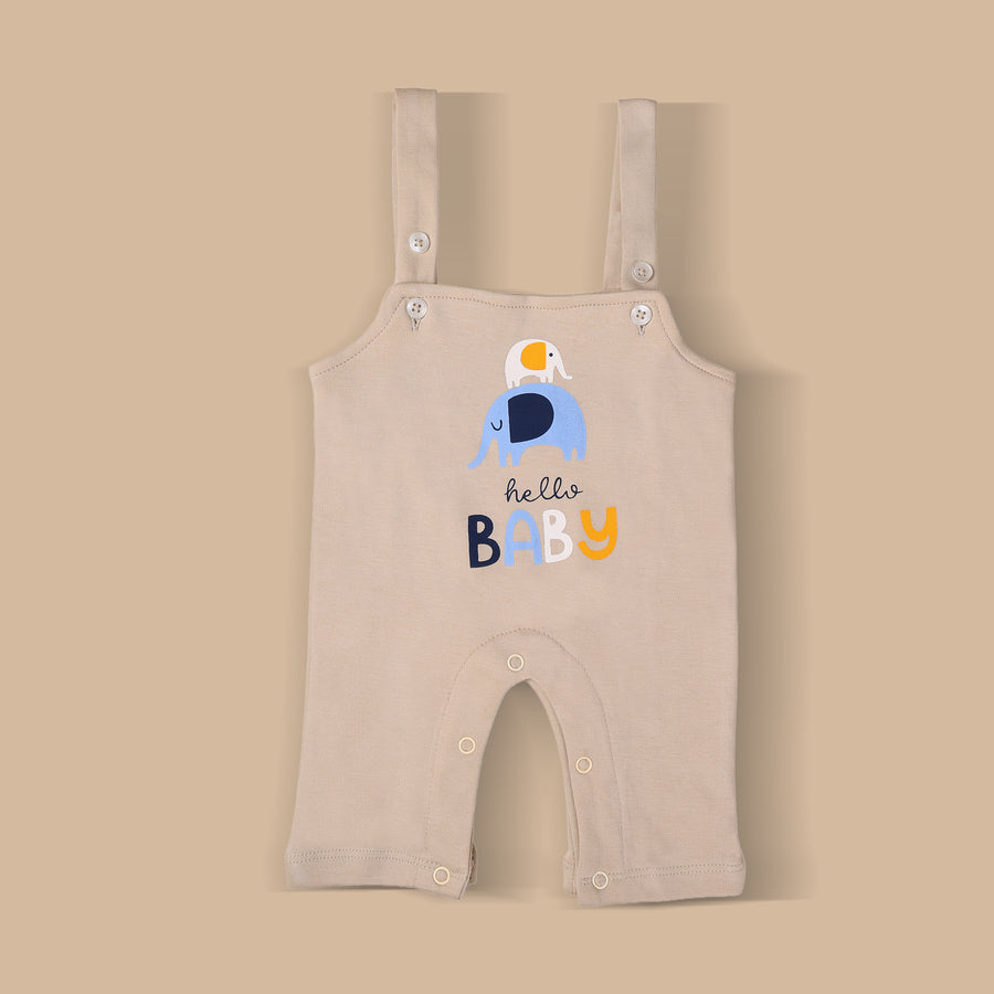Dungaree Set - Elephant Print & Lion Print