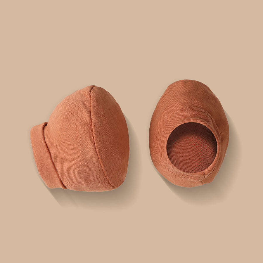 Cap, Mitten & Booties - Beige Color