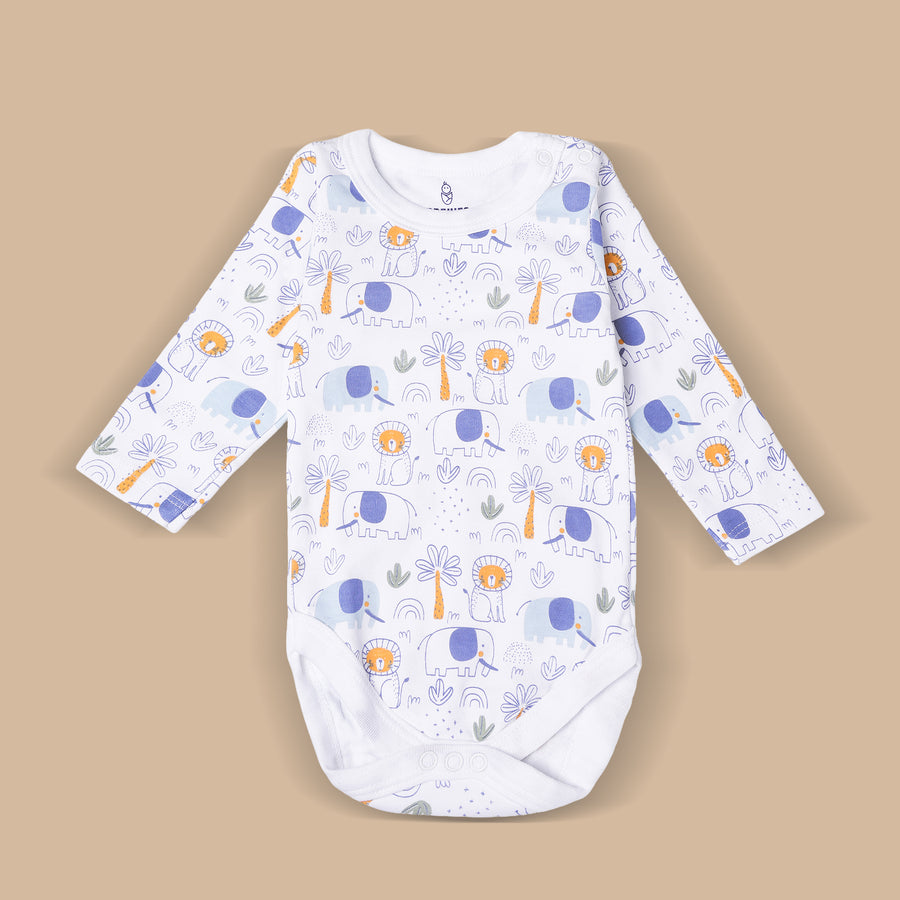 Dungaree Set - Elephant Print & Lion Print